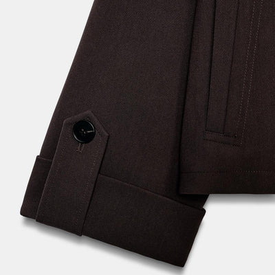 Dunkelbrauner trenchcoat