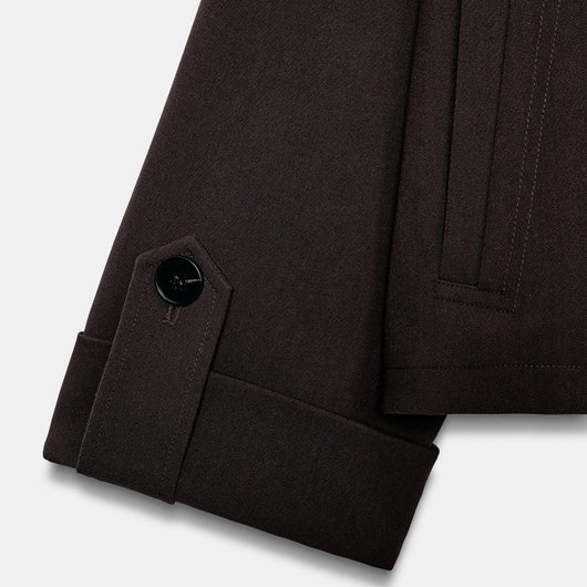 Dunkelbrauner trenchcoat