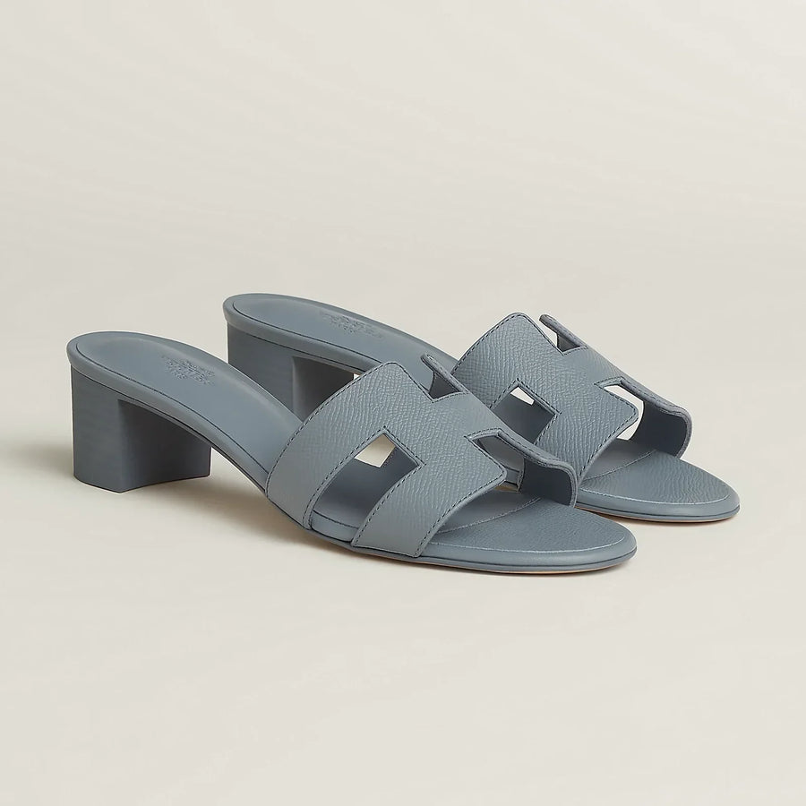 H OASIS SANDALETTEN BLAUGRAU