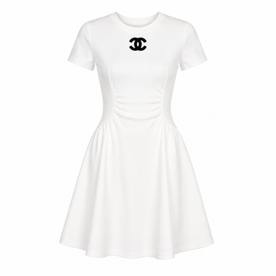 C KURZ WEISS KLEID