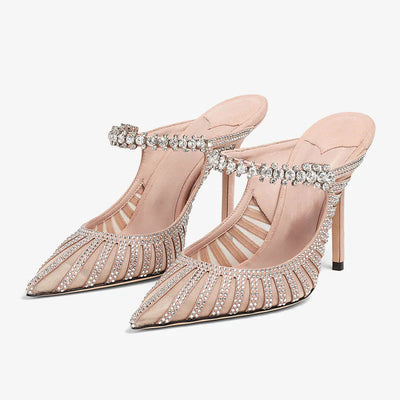 CHOO NUDE KRISTALL HEELS