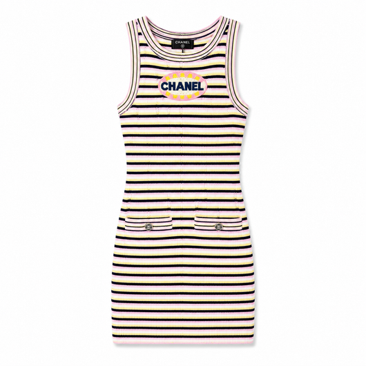 C GESTREIFT KLEID