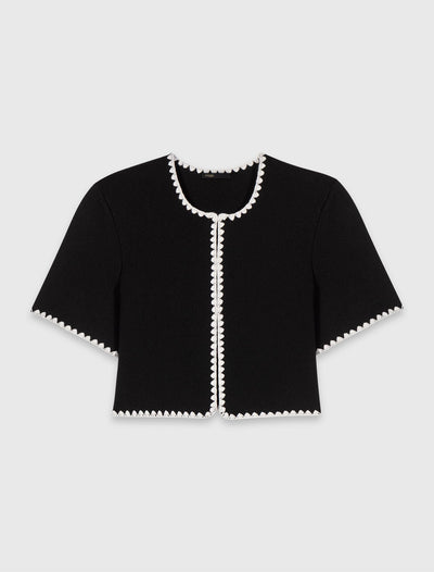 MAJE KLEID SET SCHWARZ LINIEN