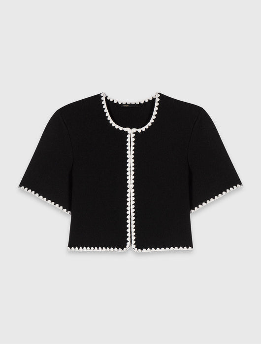MAJE KLEID SET SCHWARZ LINIEN