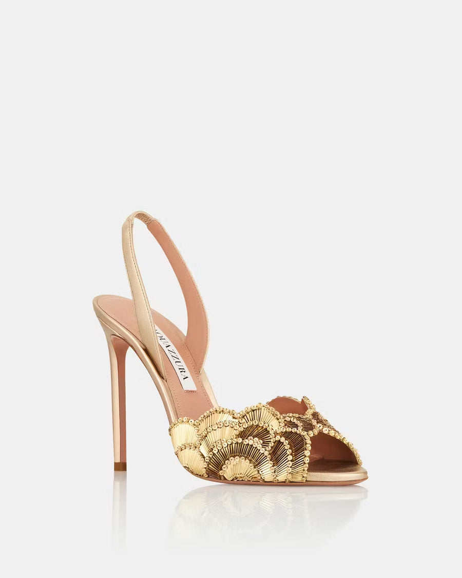 AQUA RIEMEN HEELS GOLD