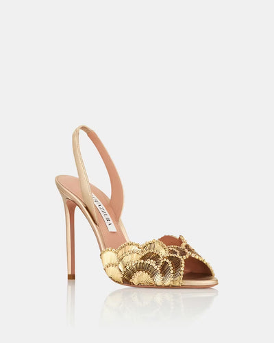 AQUA RIEMEN HEELS GOLD