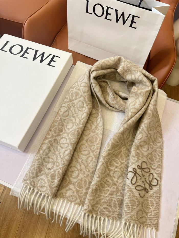 GEMUSTERT SCHAL BEIGE