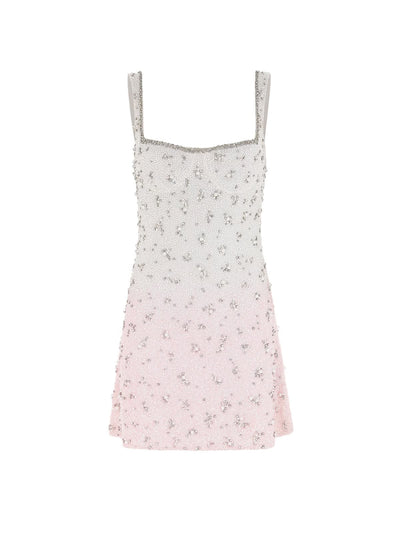 WEISS ROSA FARBVERLAUF KLEID