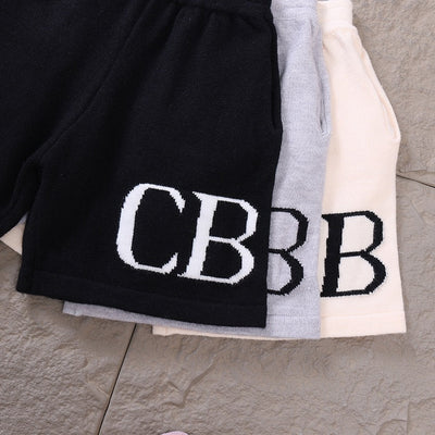 "CB" Shorts Grau