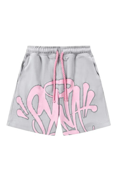 "Graffiti" Shorts-Set Grau/Pink