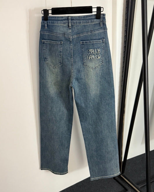 MIUE GLITZER JEANS