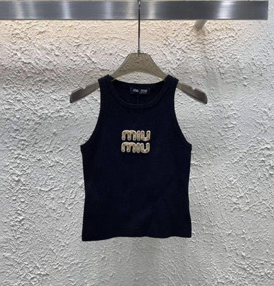 MIUE GOLDEN BUCHSTABEN TANKTOP