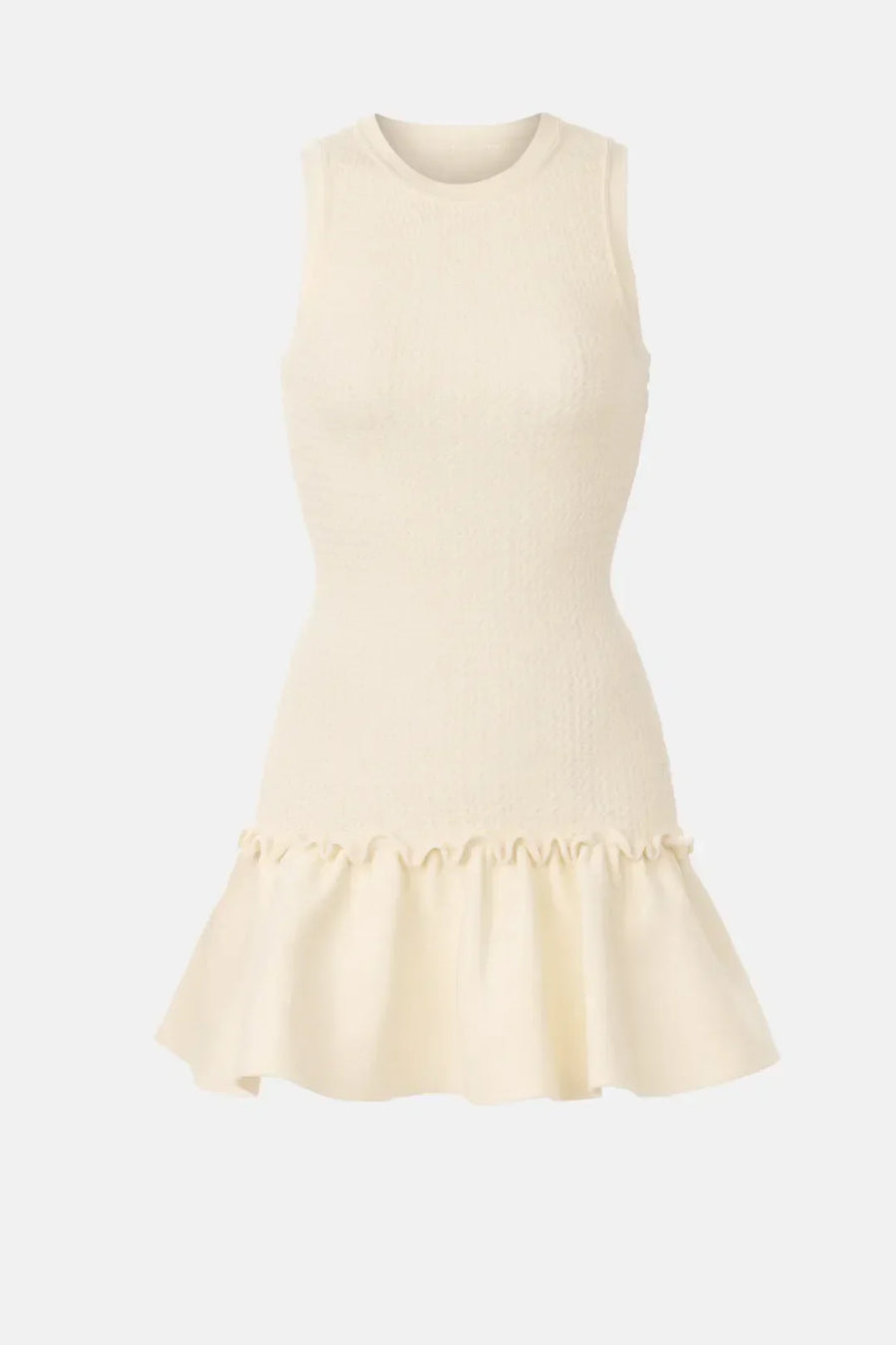 SANDRA KURZ STRICK KLEID BEIGE