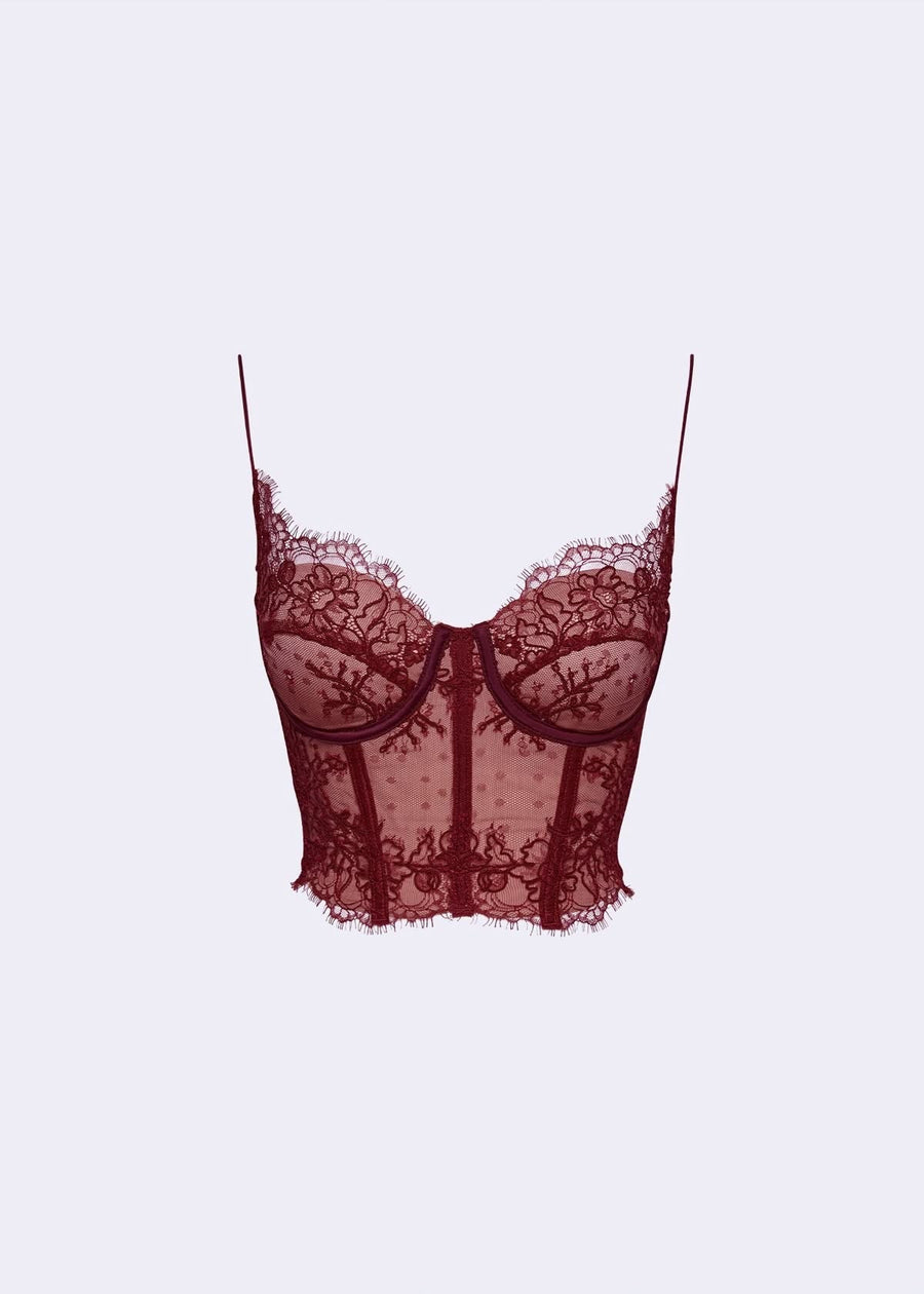 ROT KORSETT TOP