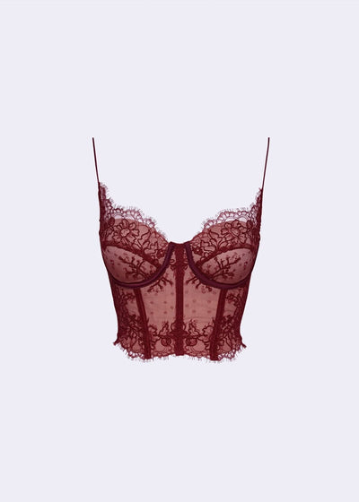 ROT KORSETT TOP
