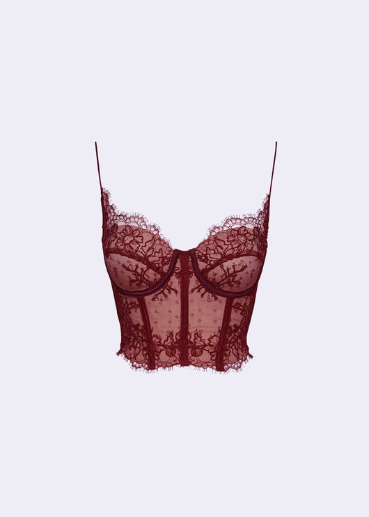 ROT KORSETT TOP