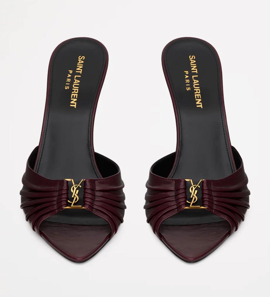 BORDEAUX LEDER HEELS