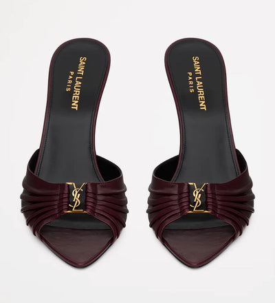 BORDEAUX LEDER HEELS