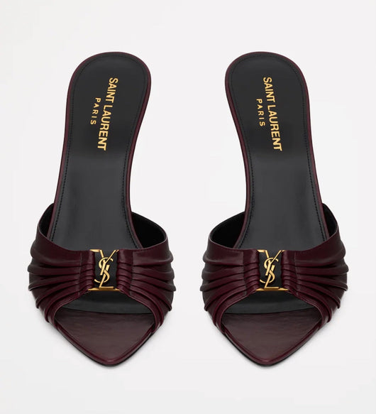 BORDEAUX LEDER HEELS