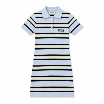MIUÉ BLAU POLO KLEID