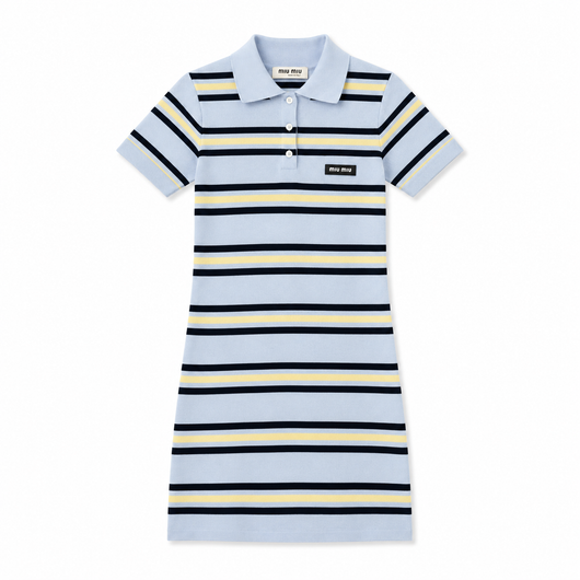 MIUÉ BLAU POLO KLEID