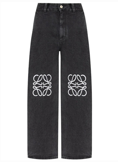 KNIE GEMUSTERT JEANS