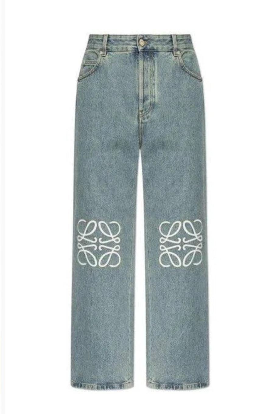 KNIE GEMUSTERT JEANS