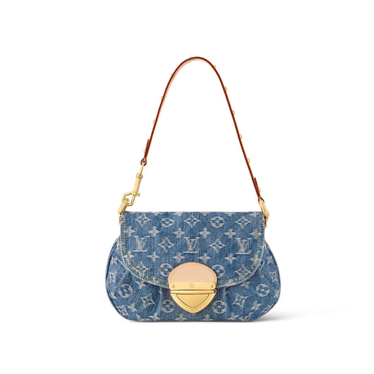 Dunkle Denim Tasche
