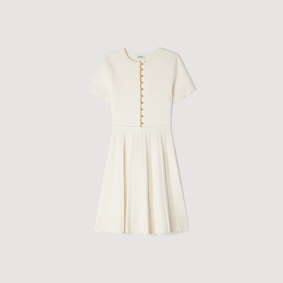 SANDRA KURZ POINTELLE STRICK KLEID