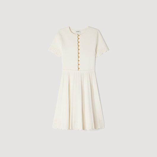 SANDRA KURZ POINTELLE STRICK KLEID