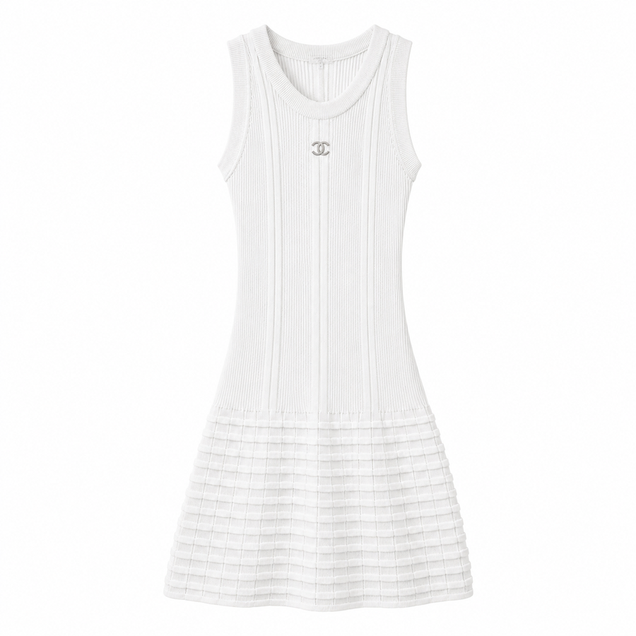 C A-LINE WEISS KLEID