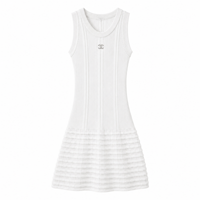 C A-LINE WEISS KLEID