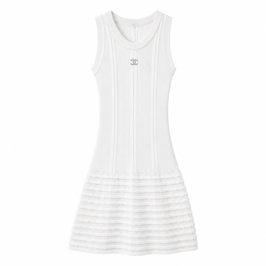C A-LINE WEISS KLEID