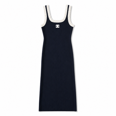 C LANG NAVY KLEID