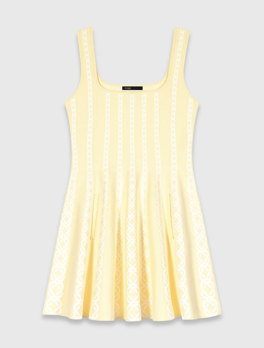 MAJE KLEID BUTTERGELB