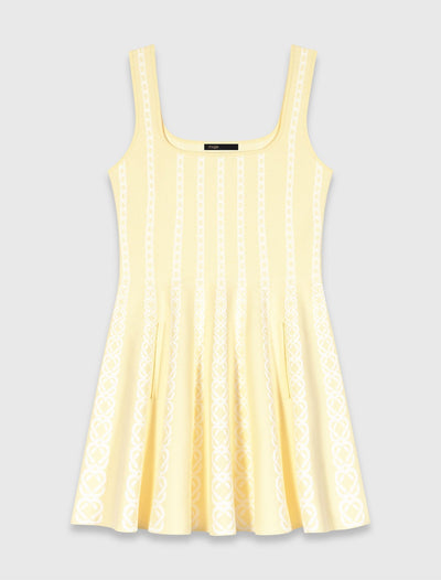 MAJE KLEID BUTTERGELB