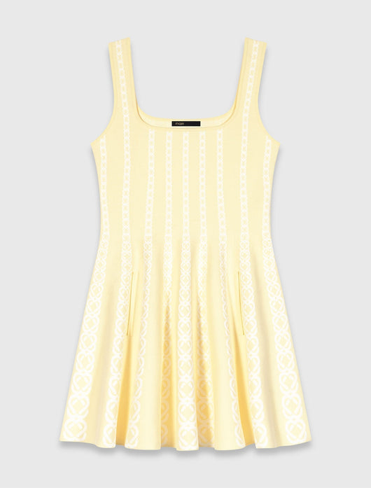 MAJE KLEID BUTTERGELB