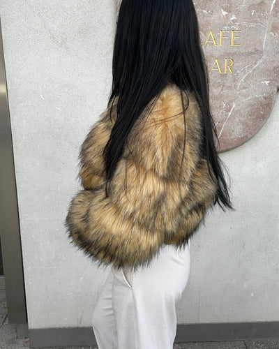 Pelzjacke Faux Fur - cropped