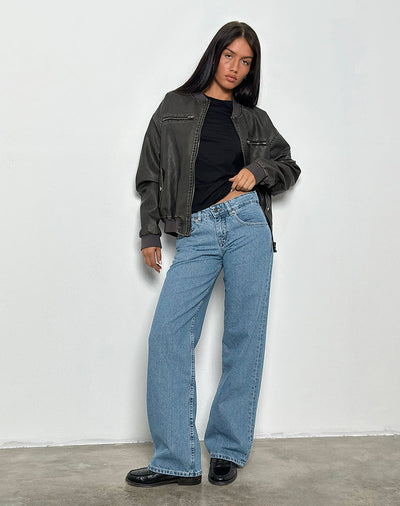 BIA Jeans mit niedriger Taille
