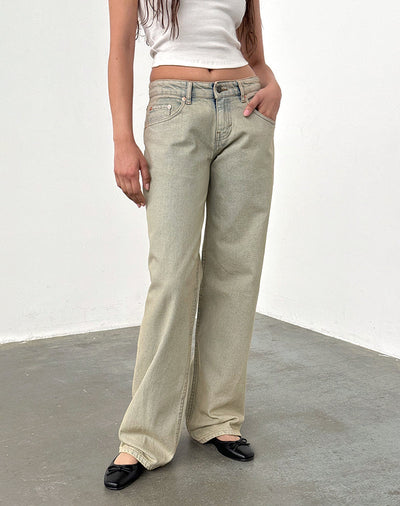 BIA Jeans mit niedriger Taille