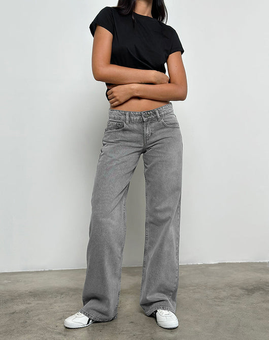 BIA Jeans mit niedriger Taille