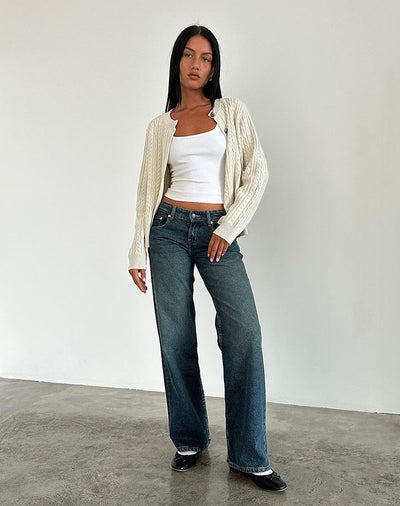 BIA Jeans mit niedriger Taille