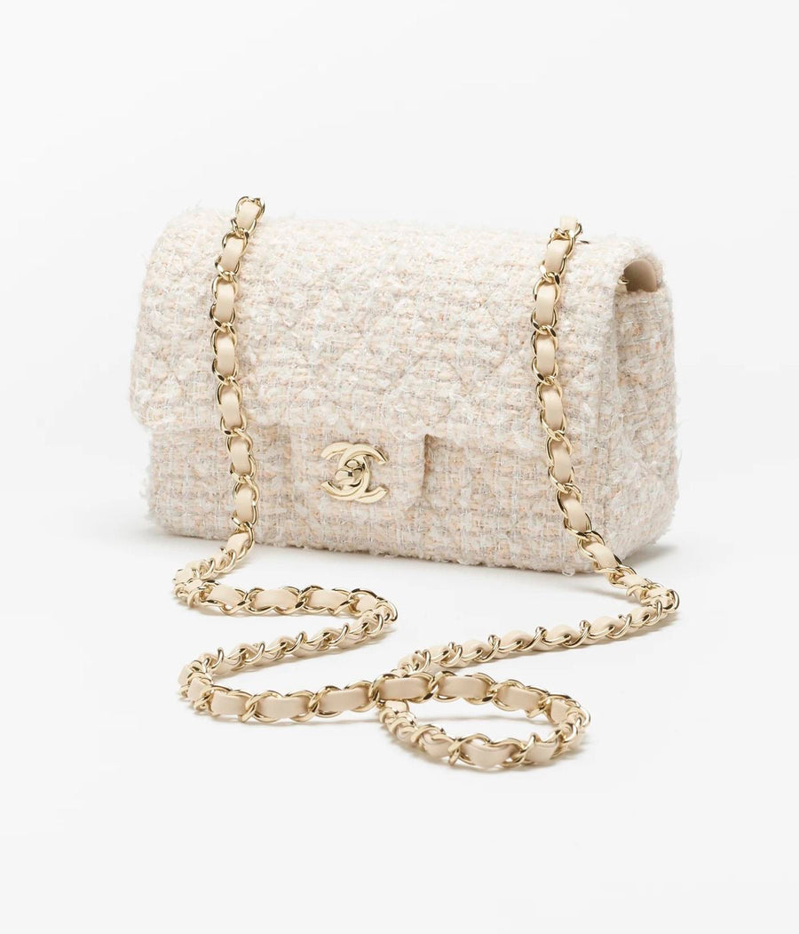 Creme Bouclé Tasche