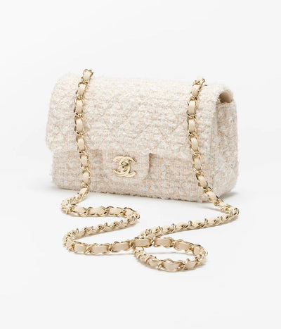 Creme Bouclé Tasche