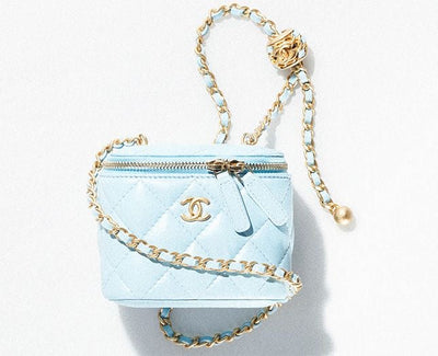 Hellblau Box Tasche