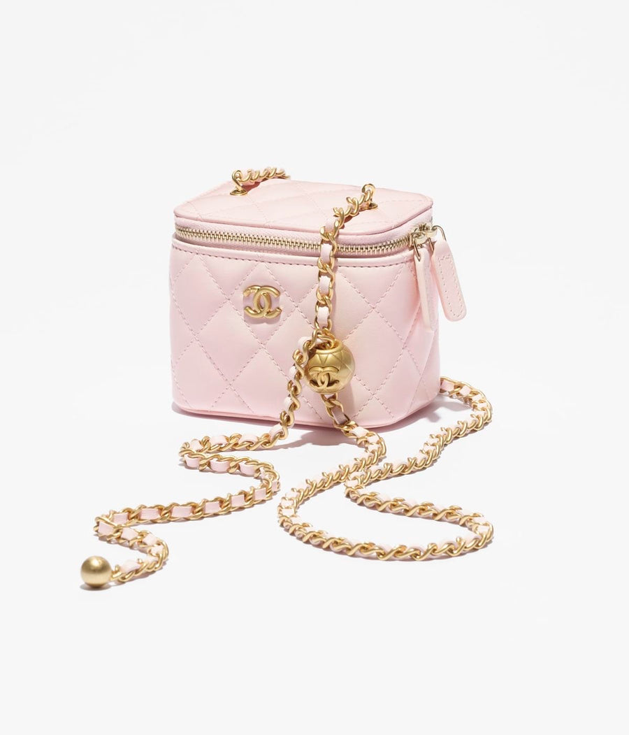 Hellrosa Box Tasche
