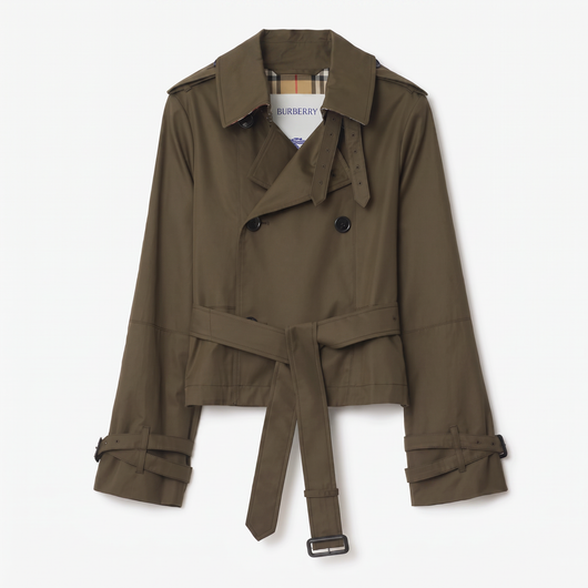 Berry Trenchcoat in Olive-Grün