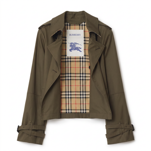 Berry Trenchcoat in Olive-Grün