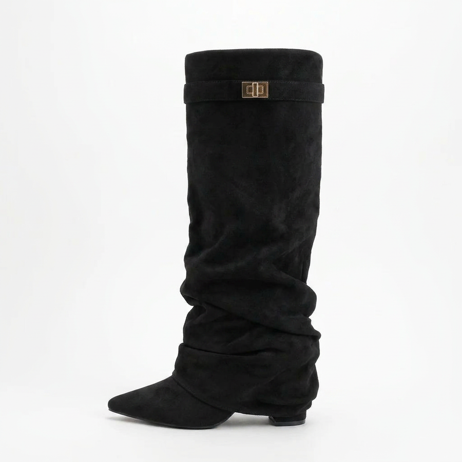 Castelano Shark Boots Slouch - Schwarz