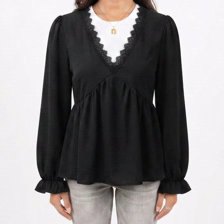 Schwarzes longsleeve